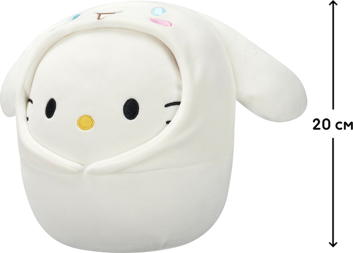 М`яка іграшка SQUISHMALLOWS серії "Хелоу Кітті" - ХЕЛОУ КІТТІ В ОБРАЗІ СІННАМОРОЛЛ, 20 см, SQSN00389 1