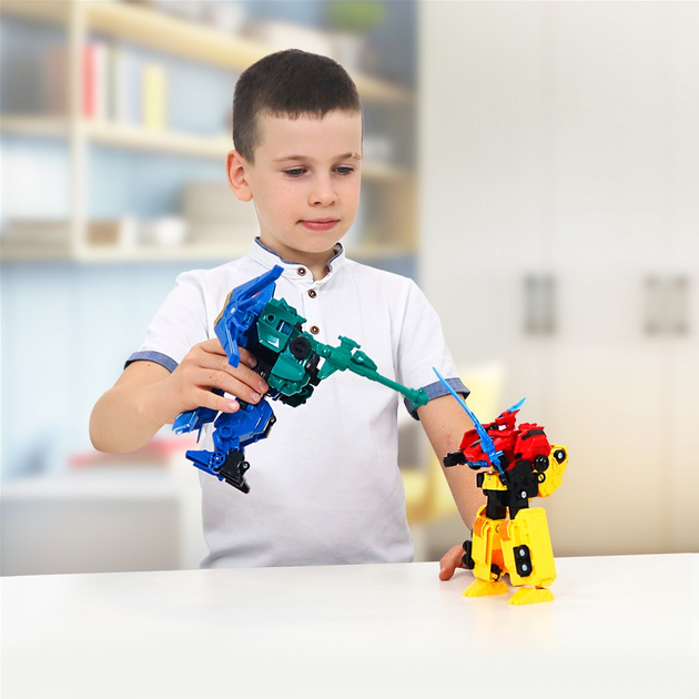 Игровой набор с роботом-трансформером Dinoster - Стего Бласт Винг, 2 машины, EU580812 6