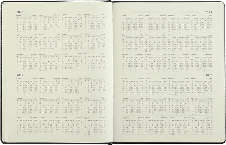 Еженедельник датирован A4, 2025, Orion, зеленый, штуч. кожа/поролон, BM.2783-04 3