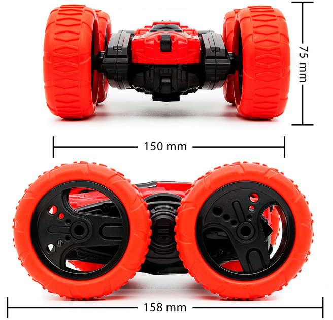 Автомобіль KS DRIVE на р/к - Трюковий, 2.4 Ghz, червоно-чорний, STURBWB 8
