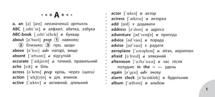 Прописи. Просто. Швидко. Наочно. Англо-український словничок. 1-4 класи (6072) 1