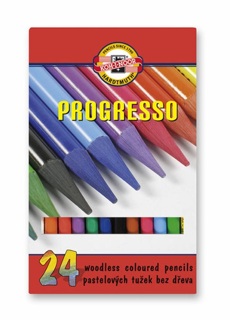 Олівці 24 кол. бездеревні Progresso, 875802, KIN
