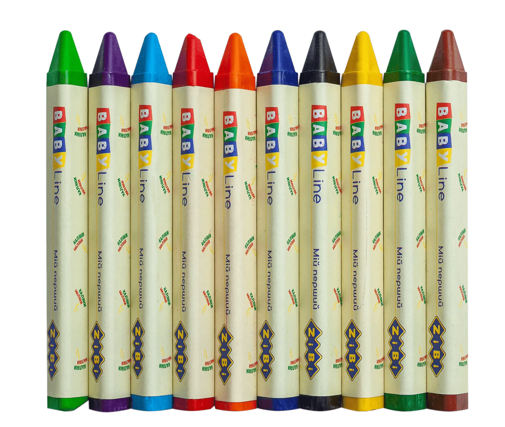 Олівці 10 кол. Jumbo воскові, трикутні, ZB.2482 1