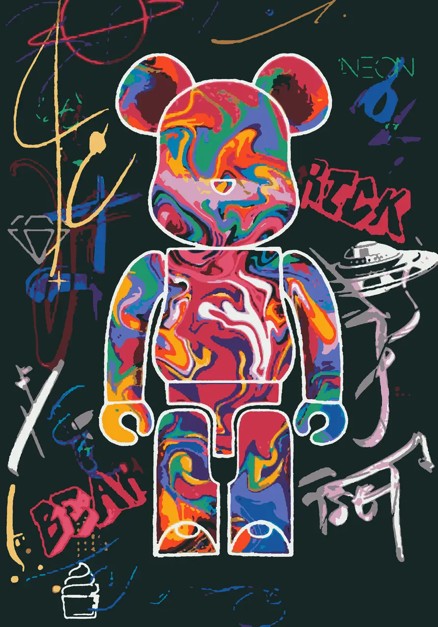 Набір для розпису за номерами "BearFun" 28*40 см, RB-0637, ТМ "RIVIERA BLANCA"