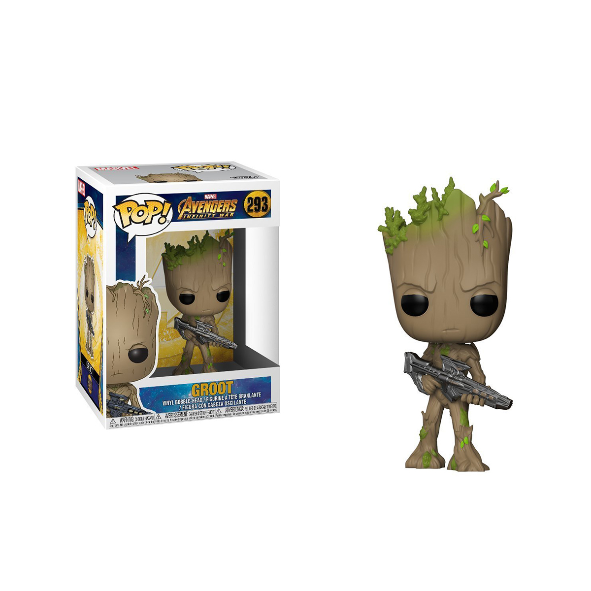 Фигурка Funko Pop серии "Мстители: Война бесконечности" - Грут с бластером, 26904 1