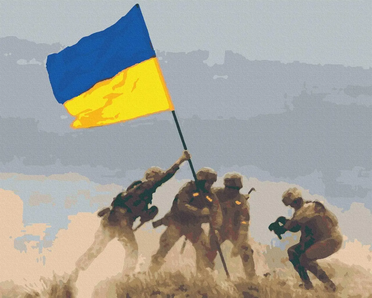 Набір для розпису за номерами "На своїй землі" 40*50 см, RB-0553, ТМ "RIVIERA BLANCA"