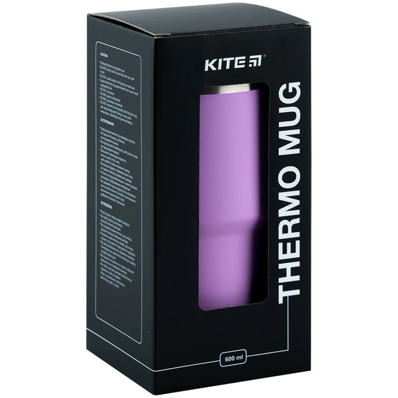 Термокружка 600 мл, фіолетова, K24-1206-2 7