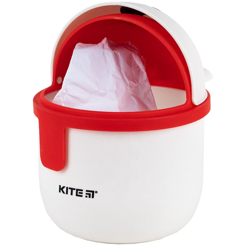 Настольный контейнер для мусора Kite, белый, K24-009-2 3