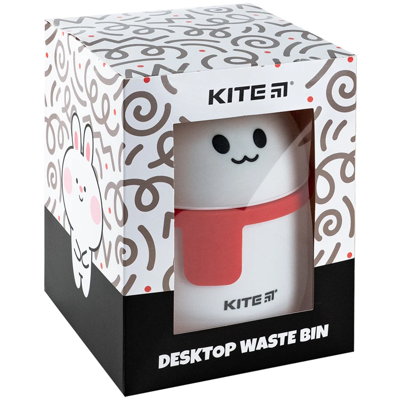 Настольный контейнер для мусора Kite, белый, K24-009-2 4
