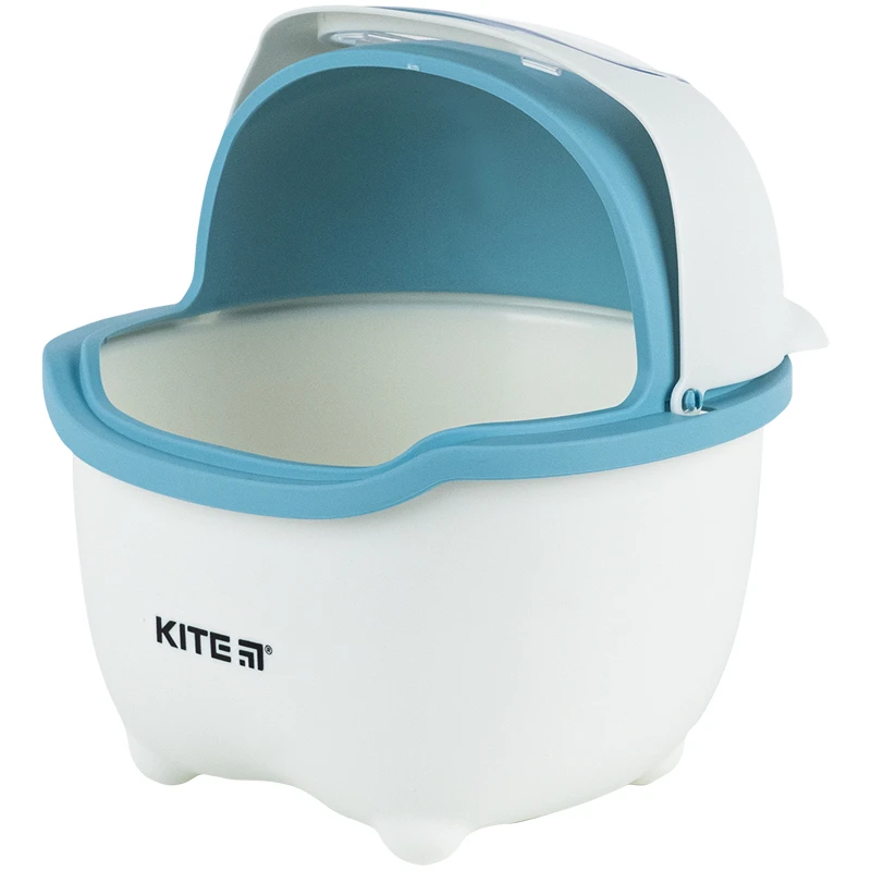 Настольный контейнер для мусора Kite, бело-голубой, K24-009-6 2