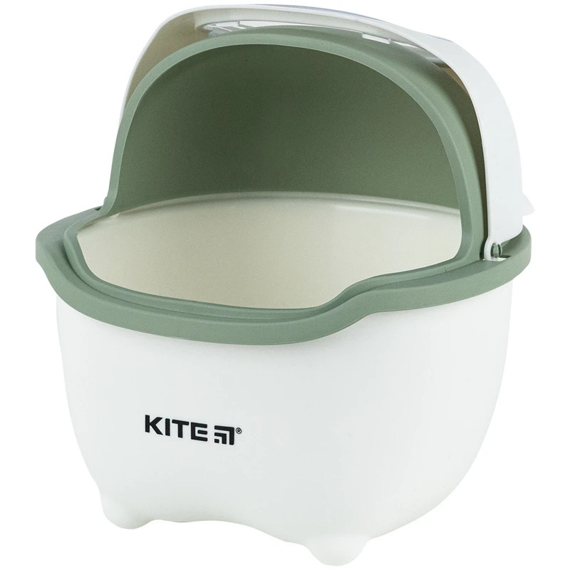 Настольный контейнер для мусора Kite, бело-зеленый, K24-009-7 2