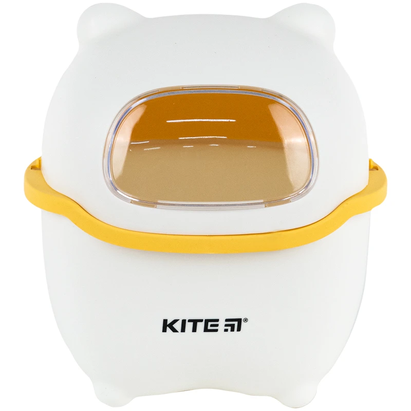 Настольный контейнер для мусора Kite, бело-оранжевый, K24-009-8