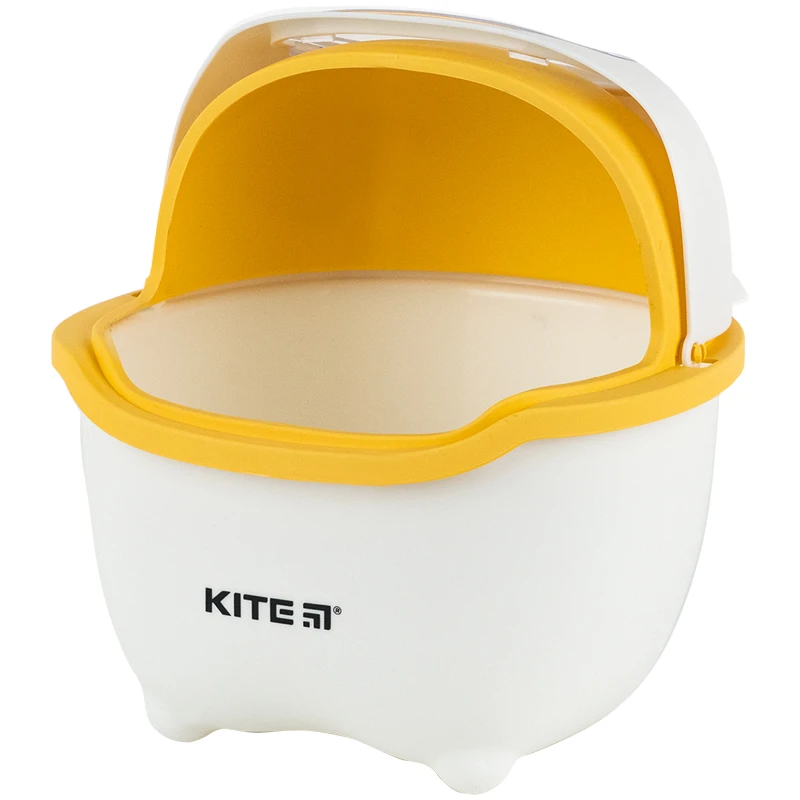 Настольный контейнер для мусора Kite, бело-оранжевый, K24-009-8 2