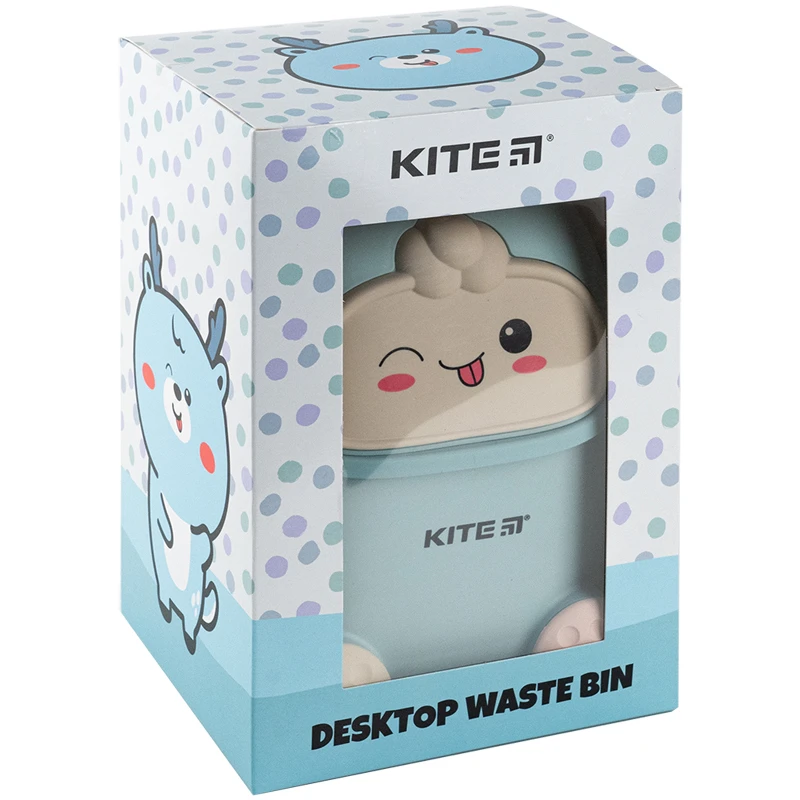Настольный контейнер для мусора Kite, голубой, K24-009-4 4