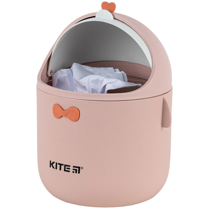 Настольный контейнер для мусора Kite, персиковый, K24-010-2 3