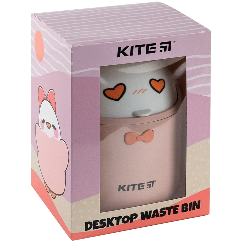 Настольный контейнер для мусора Kite, персиковый, K24-010-2 4