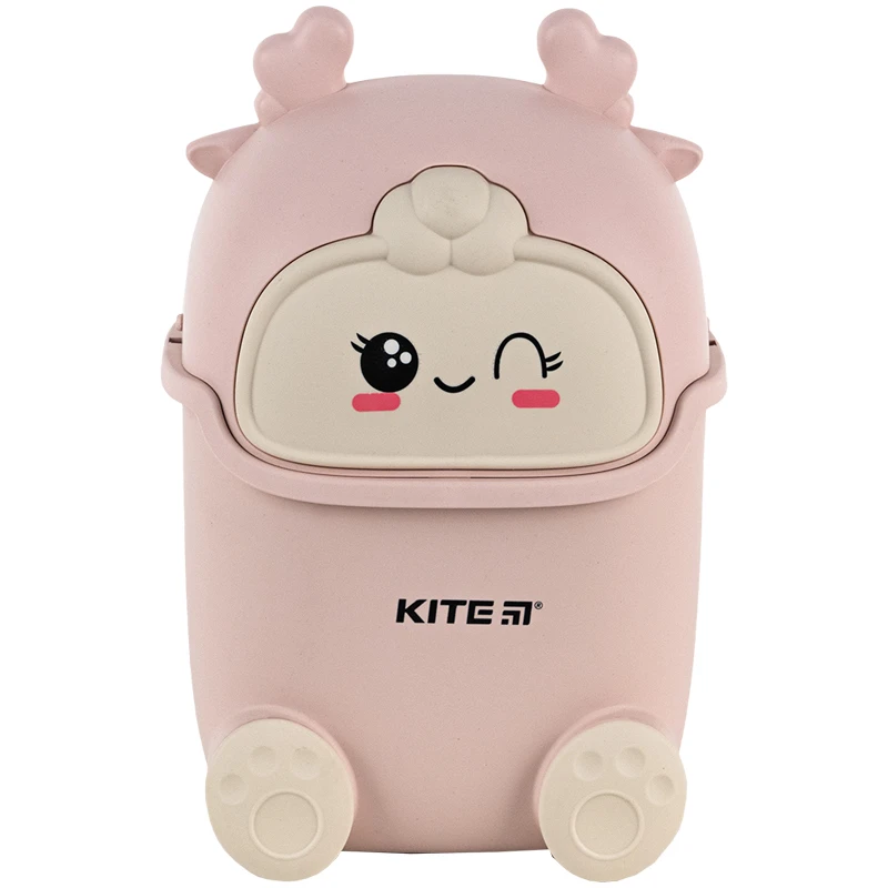 Настольный контейнер для мусора Kite, розовый, K24-009-5