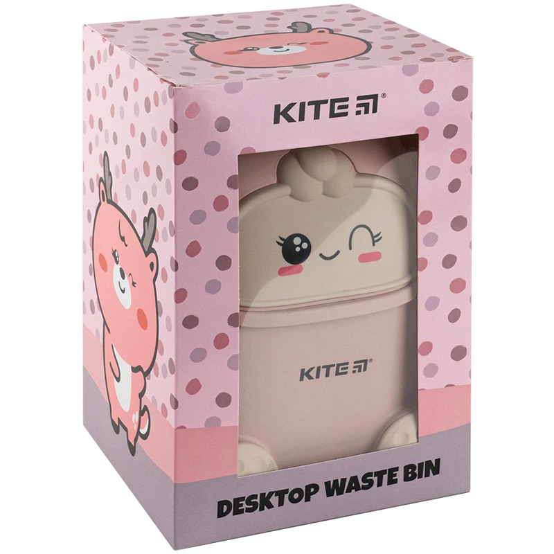 Настольный контейнер для мусора Kite, розовый, K24-009-5 4