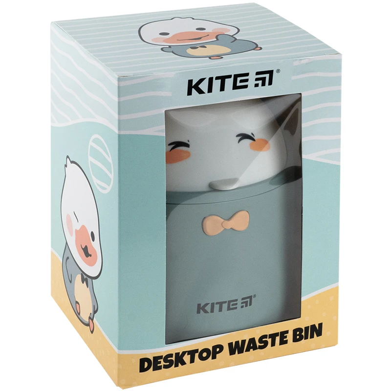 Настольный контейнер для мусора Kite, серо-зеленый, K24-010-1 4