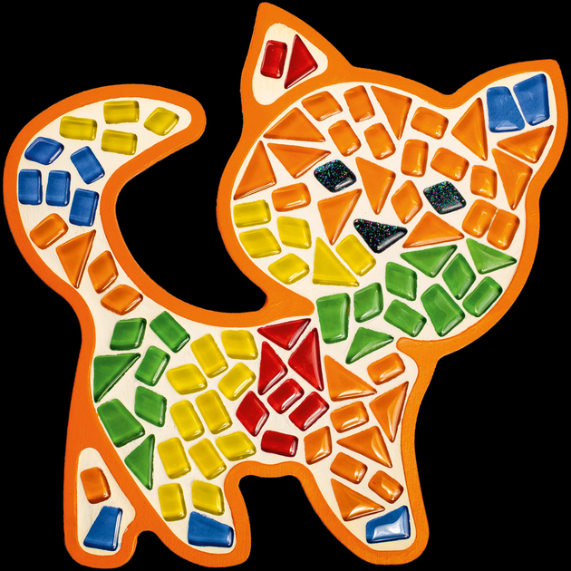 Набор для творчества со стеклянной мозаикой детский "Котик", Mosaaro, MA7006 2