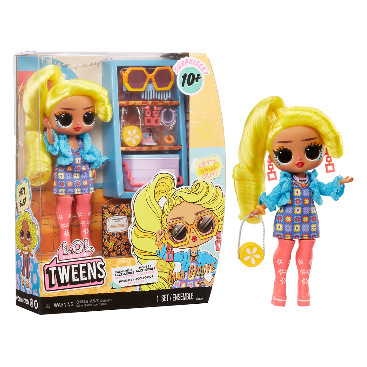 Набор игровой с куклой L.O.L. Surprise! "Tweens Core" – Ханна Грув (с аксесс.), 591658
