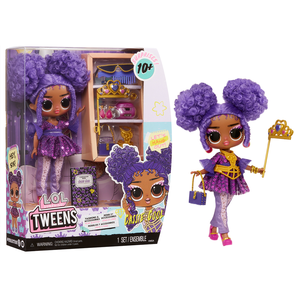 Набор игровой с куклой L.O.L. Surprise! "Tweens Core" – Кэсси Кулл (с аксесс.), 591672