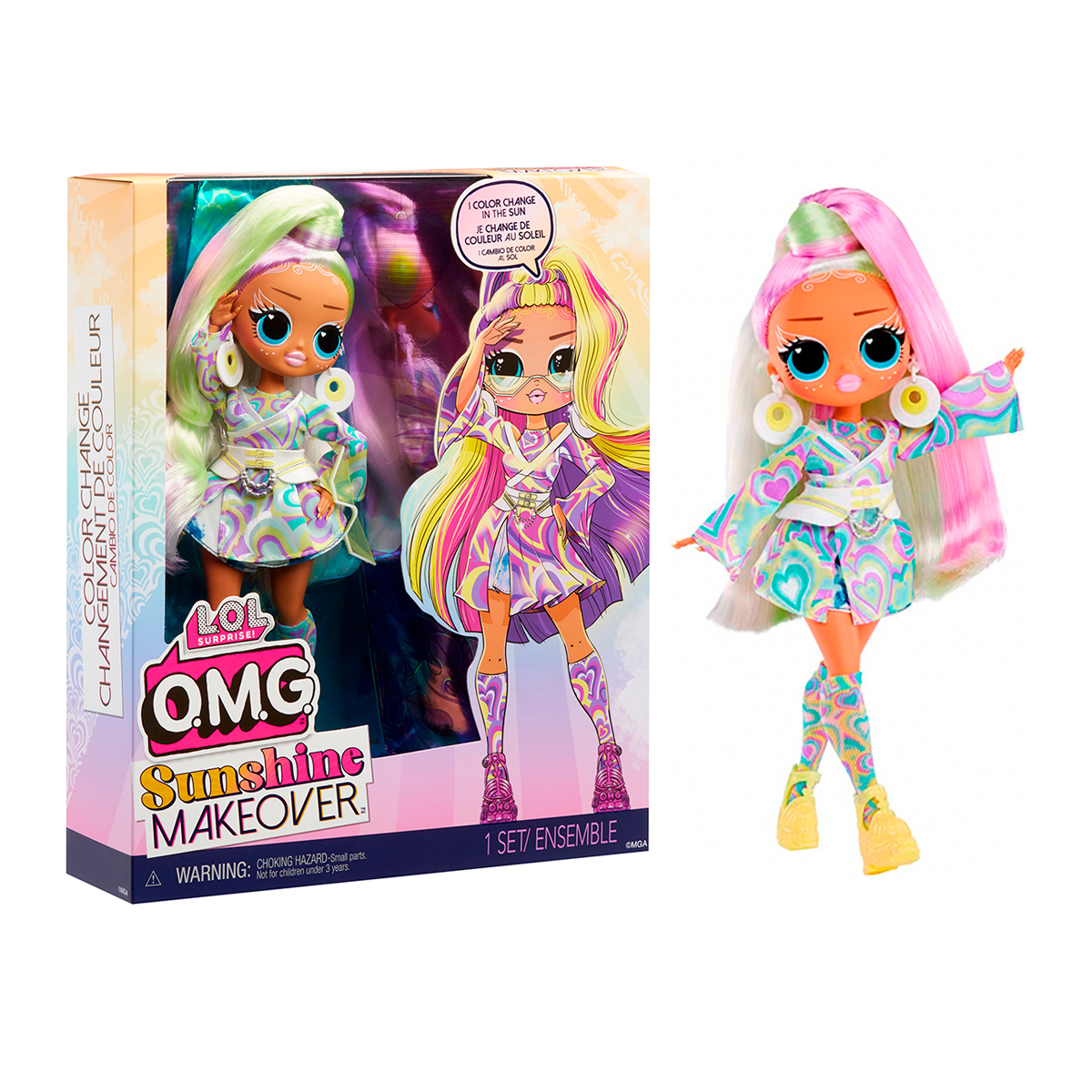 Кукла L.O.L. Surprise! серии "O.M.G. Sunshine Makeover" - Санрайз, 589433