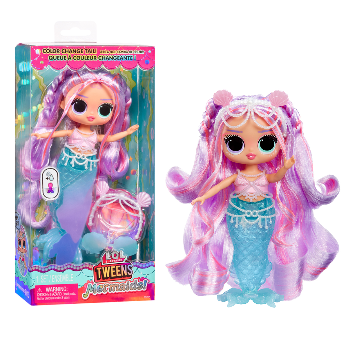 Набор игровой с куклой L.O.L. Surprise! серии "Tweens Mermaids!" Лана Мэрин, с аксессуарами, 510444