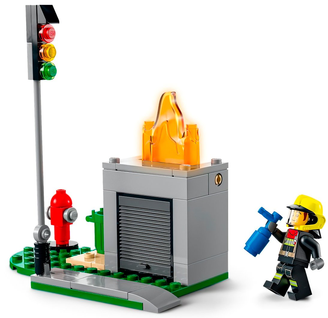 Конструктор Lego City "Пожежна рятувальна служба і поліцейське переслідування", 60319 1