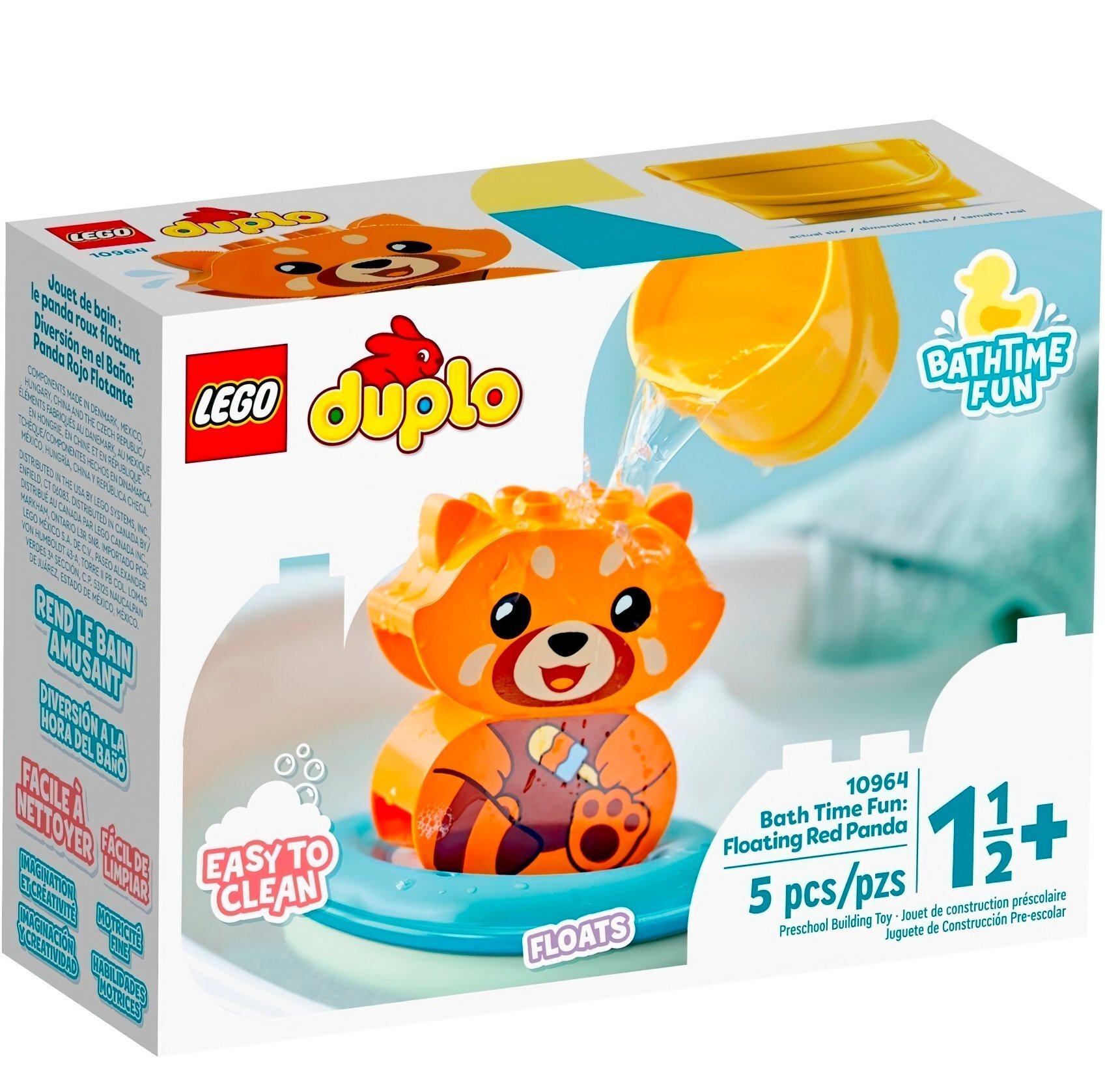 Конструктор Lego Duplo "Веселое купание: Плавающая красная панда V29", 10964