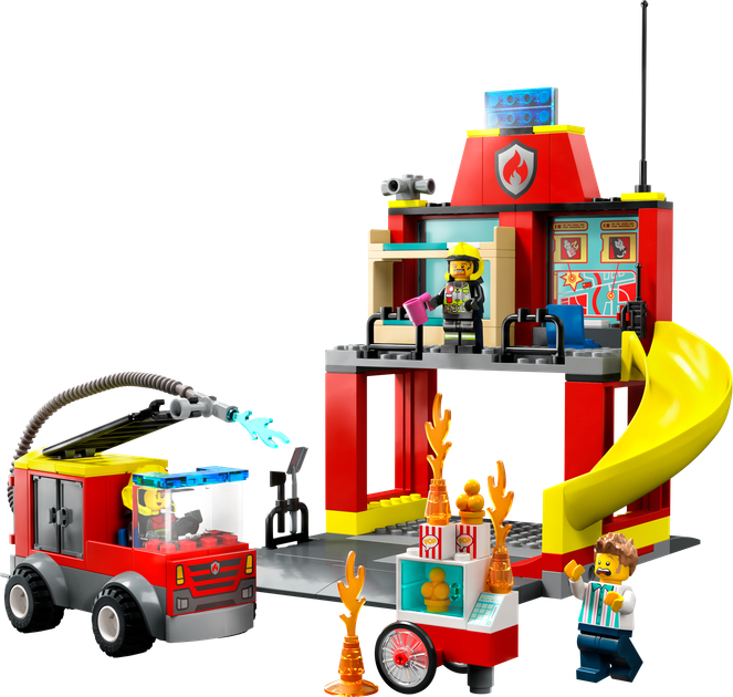 Конструктор Lego City "Пожарное депо и пожарная машина", 60375 7