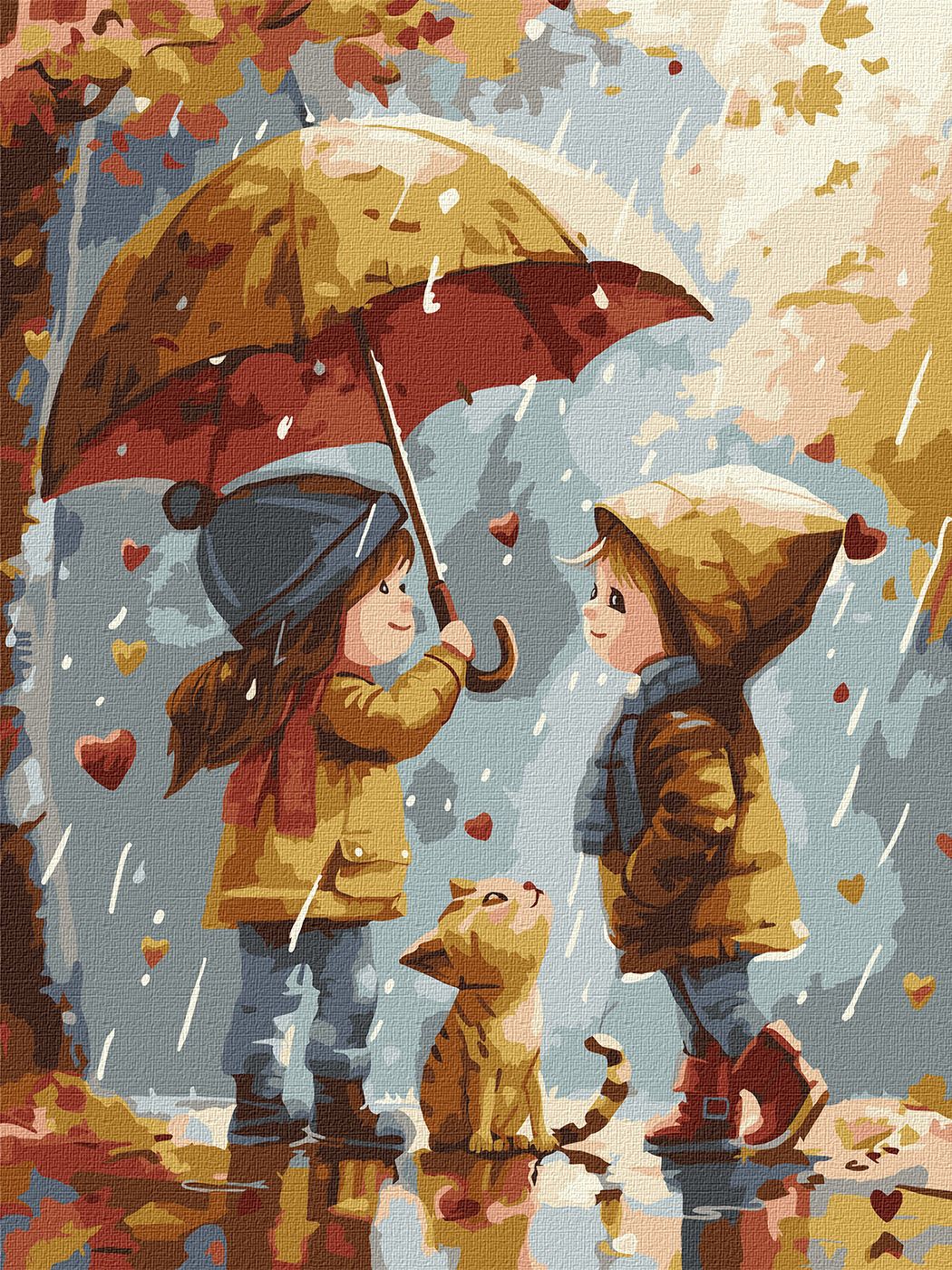 Картина по номерам 30*40 см "Осеннее тепло", KHO8471, ТМ "Ideyka"