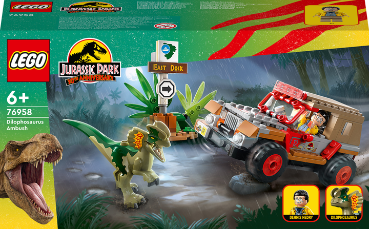 Конструктор Lego Jurassic World "Засада дилофозавра", 76958