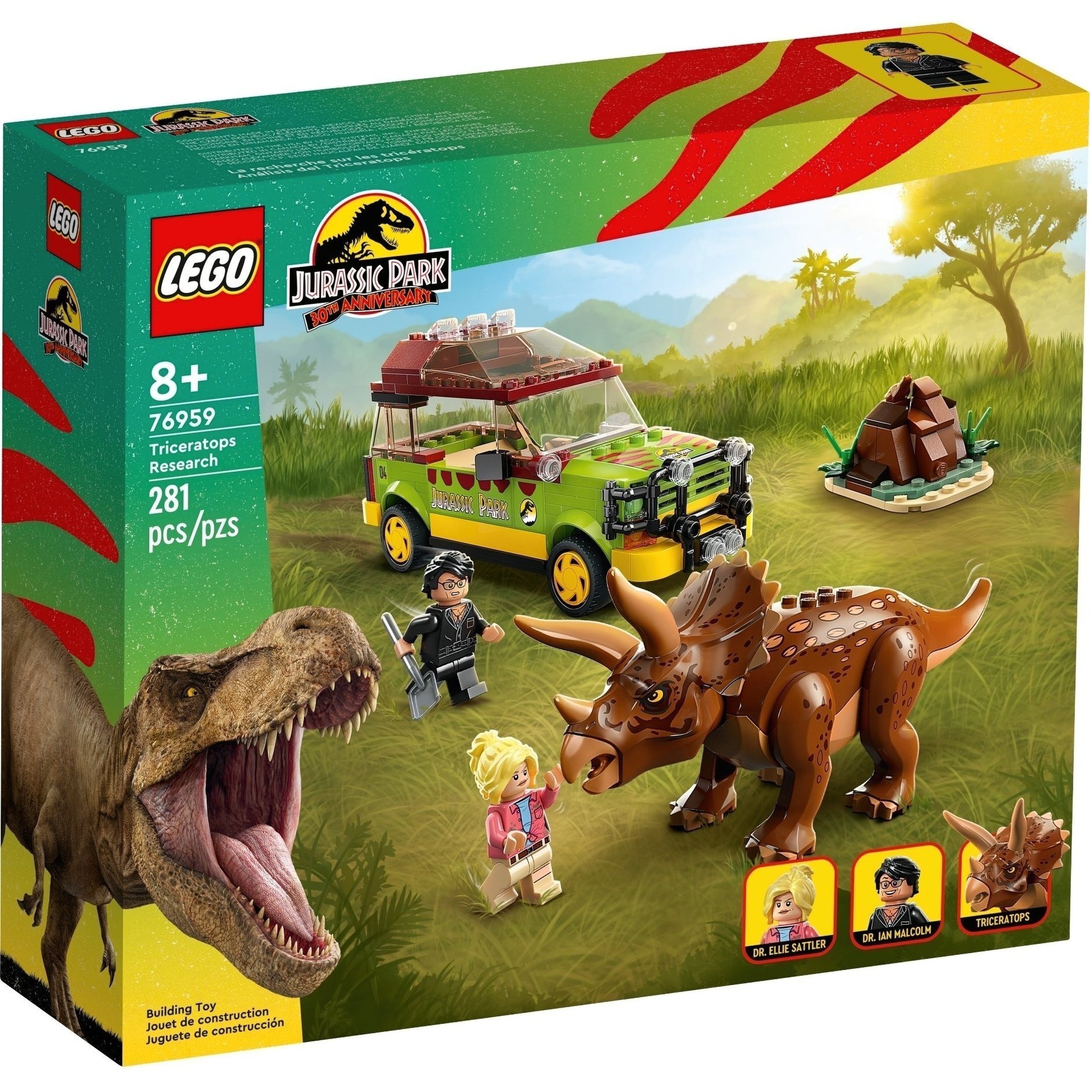Конструктор Lego Jurassic World "Исследование трицератопсов", 76959 1