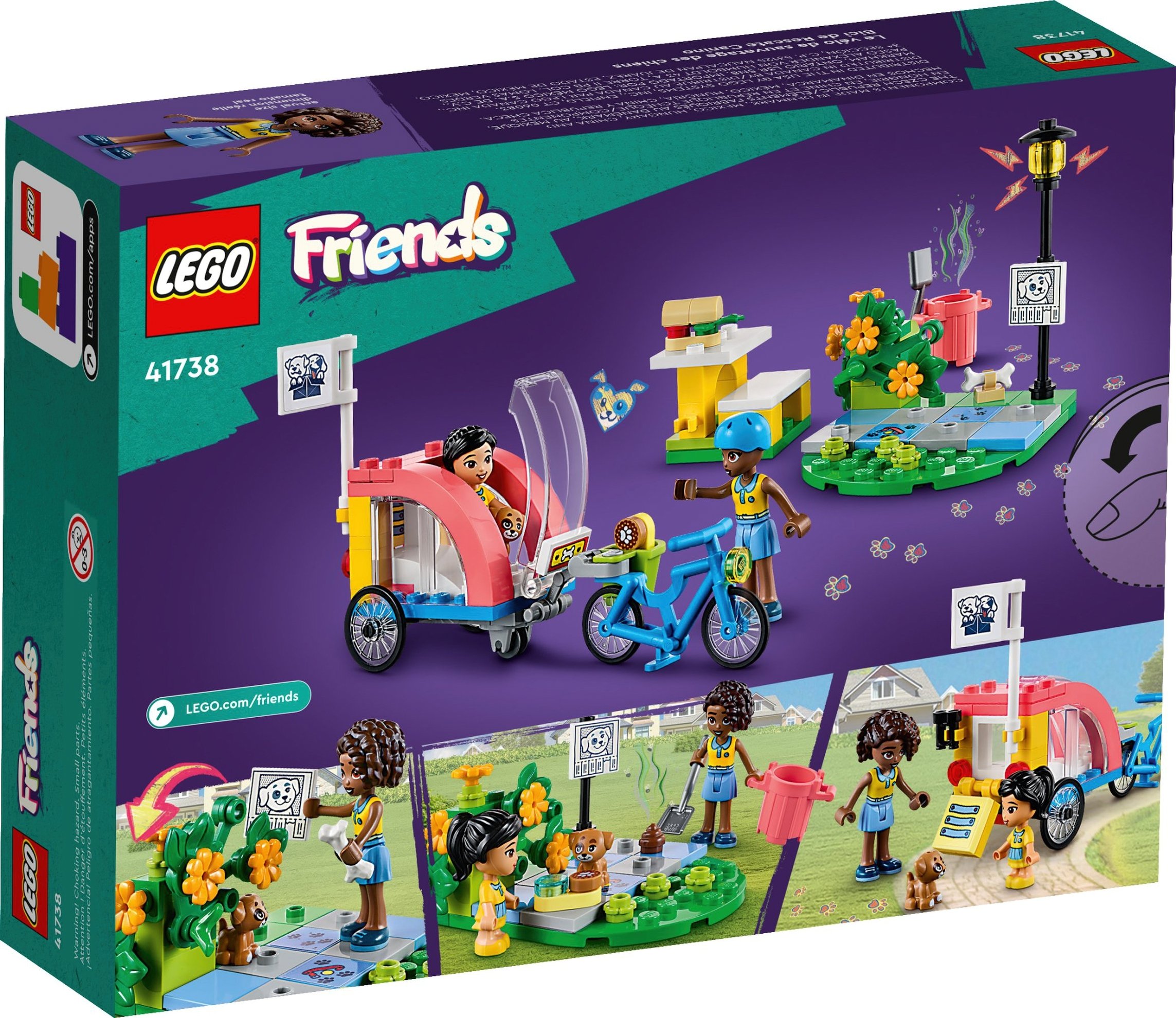 Конструктор Lego Friends "Велосипед для спасения собак", 41738 7
