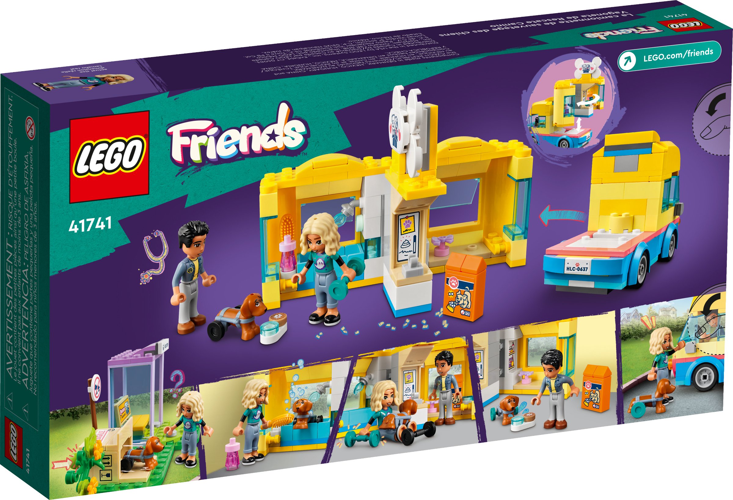 Конструктор Lego Friends "Фургон для порятунку собак", 41741 1