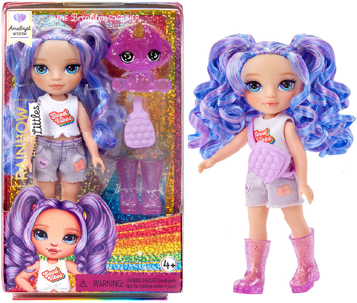 Игровой набор с куклой Rainbow High серии "Littles" - Аметиста, с аксессуарами, 531234