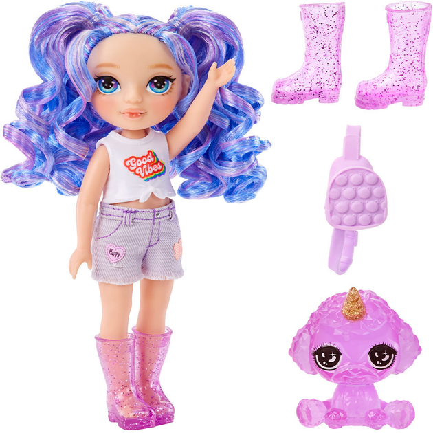 Игровой набор с куклой Rainbow High серии "Littles" - Аметиста, с аксессуарами, 531234 1