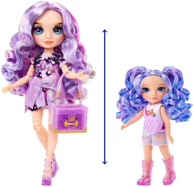 Игровой набор с куклой Rainbow High серии "Littles" - Аметиста, с аксессуарами, 531234 4