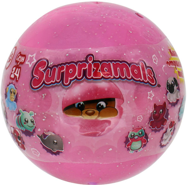 Игрушка-сюрприз мягкая в шаре "Surprizamals" S14-1, 10 видов, в ассорт., SU03255-5024