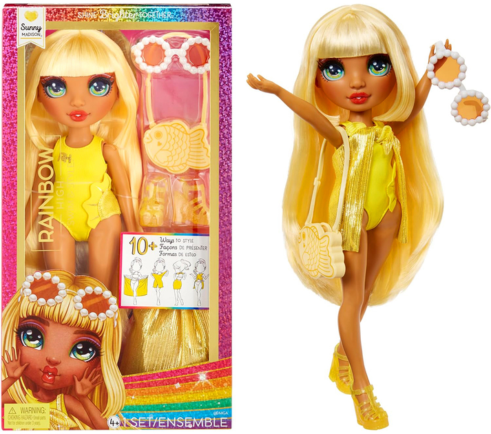 Кукла Rainbow High серии "Swim & Style" - Санни, с аксессуарами, 507284