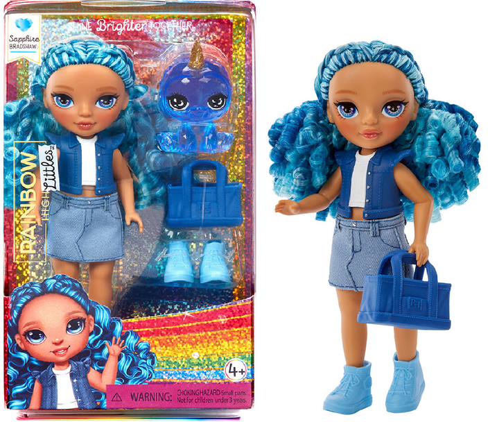 Игровой набор с куклой Rainbow High серии "Littles" - Сапфира, с аксессуарами, 531197