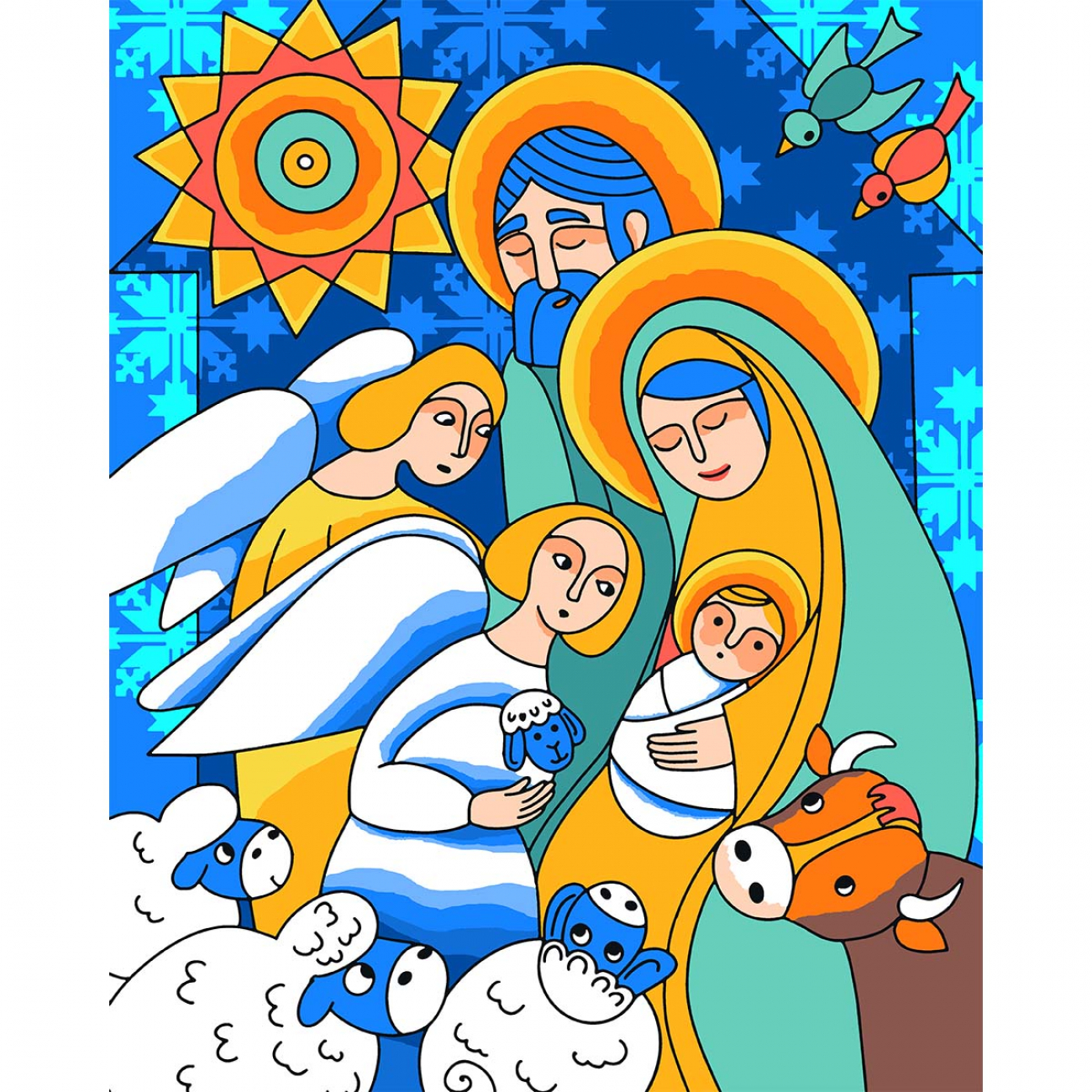 Картина за номерами SANTI "Різдво" 40*50 см, 954722