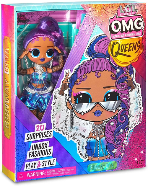 Игровой набор с куклой L.O.L Surprise! "O.M.G. Queens" – Дива (с аксессуарами), 579892
