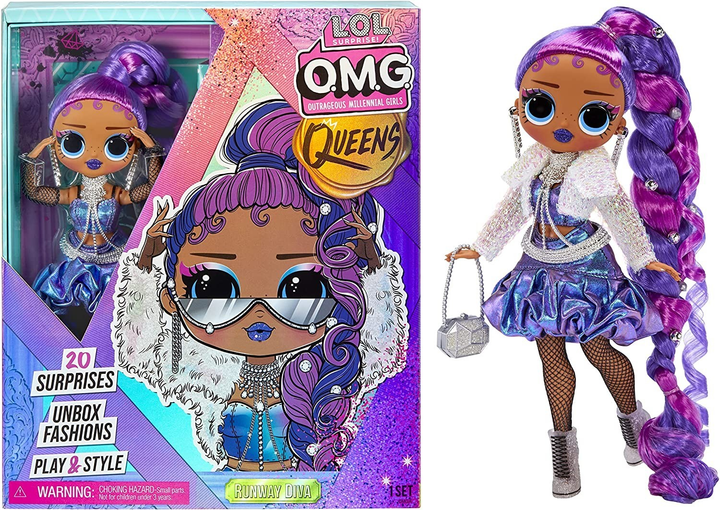 Игровой набор с куклой L.O.L Surprise! "O.M.G. Queens" – Дива (с аксессуарами), 579892 1