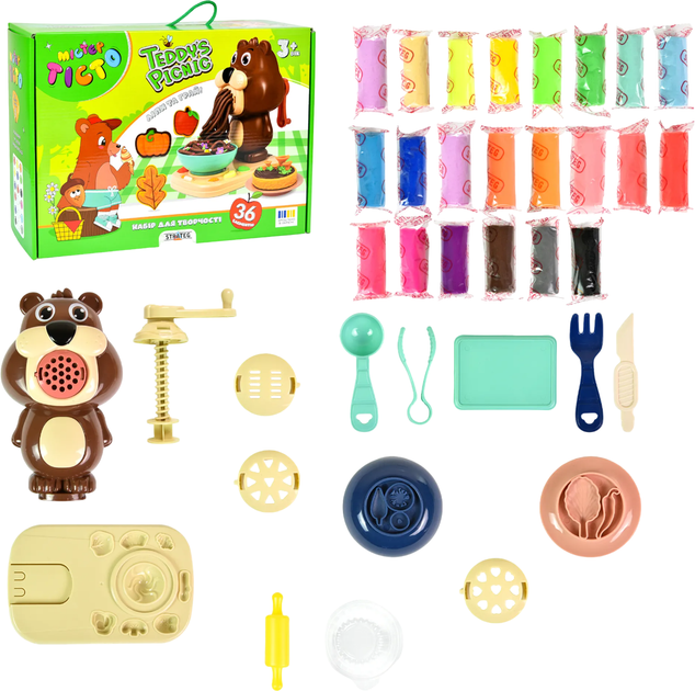 Набір для творчості Містер тісто Teddy`s Picnic, 41033, ТМ "Strateg" 1