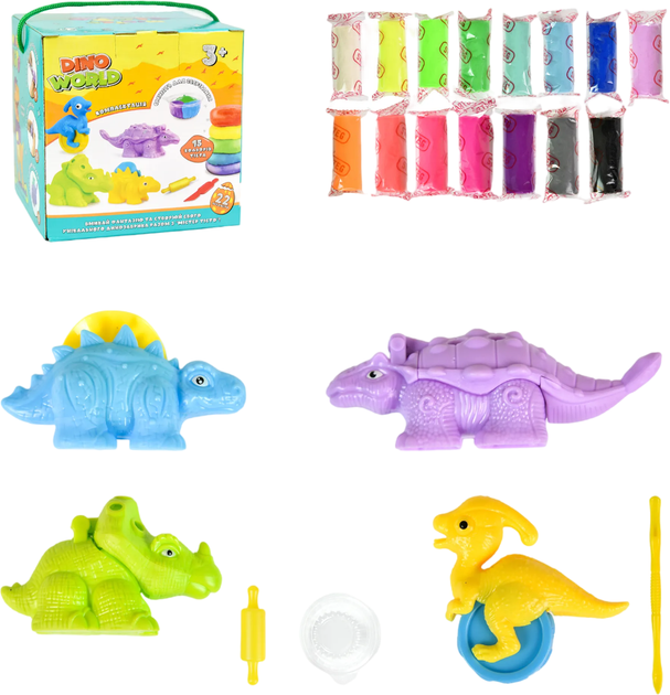 Набір для творчості Містер тісто Dino World, 41012, ТМ "Strateg" 1