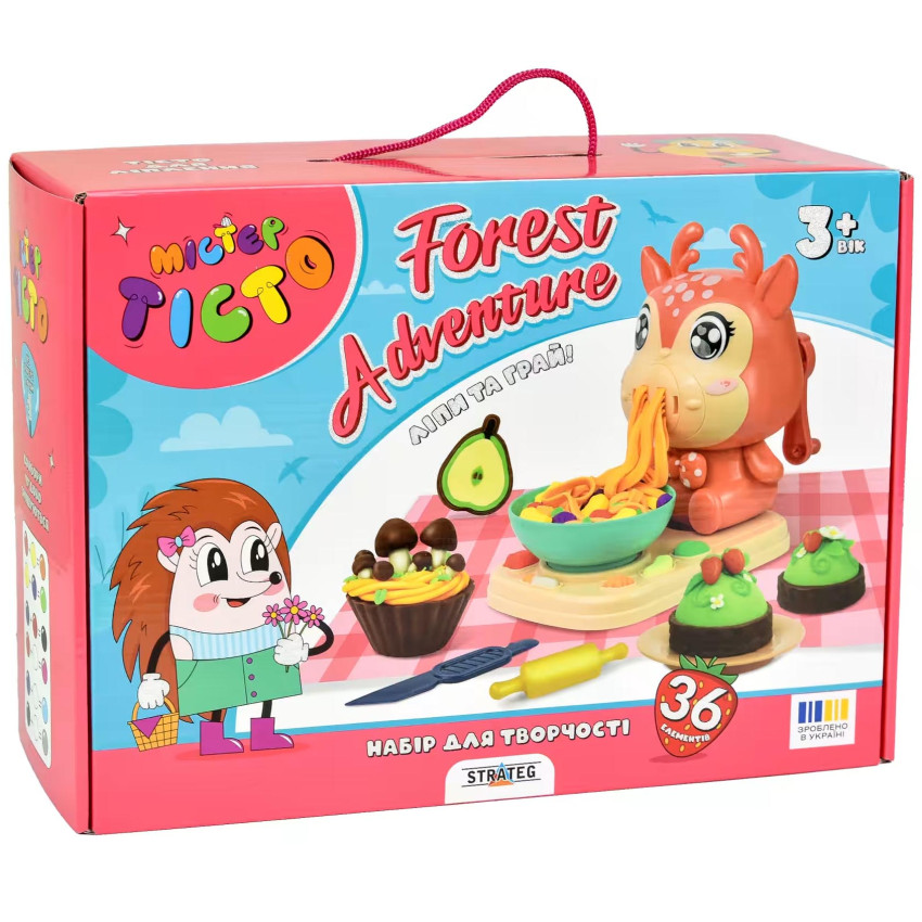 Набір для творчості Містер тісто Forest adventure, 41034, ТМ "Strateg"