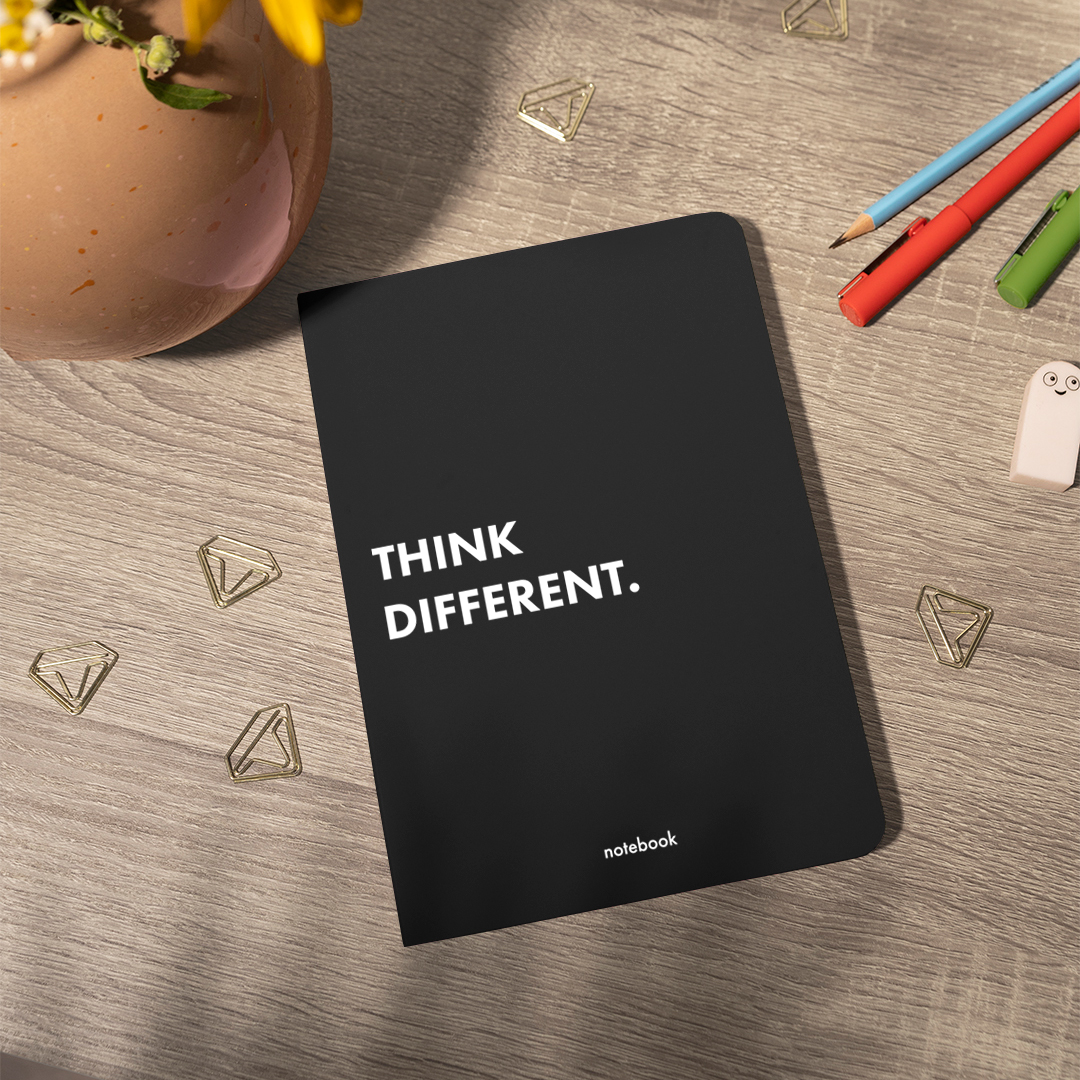 Блокнот "Think Different" чорний, orner-1299 4