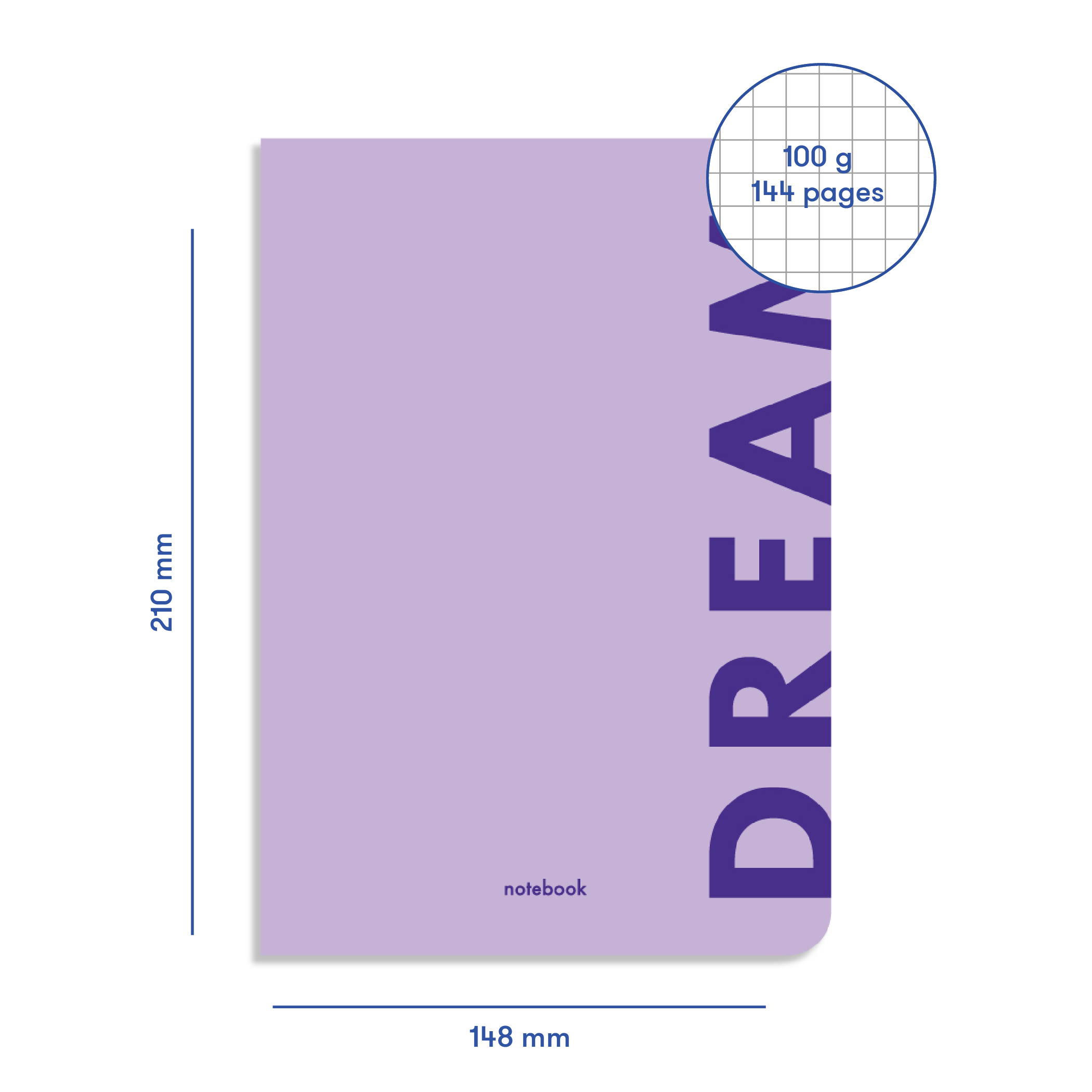 Блокнот "Dream" фіолетовий, orner-1290 2